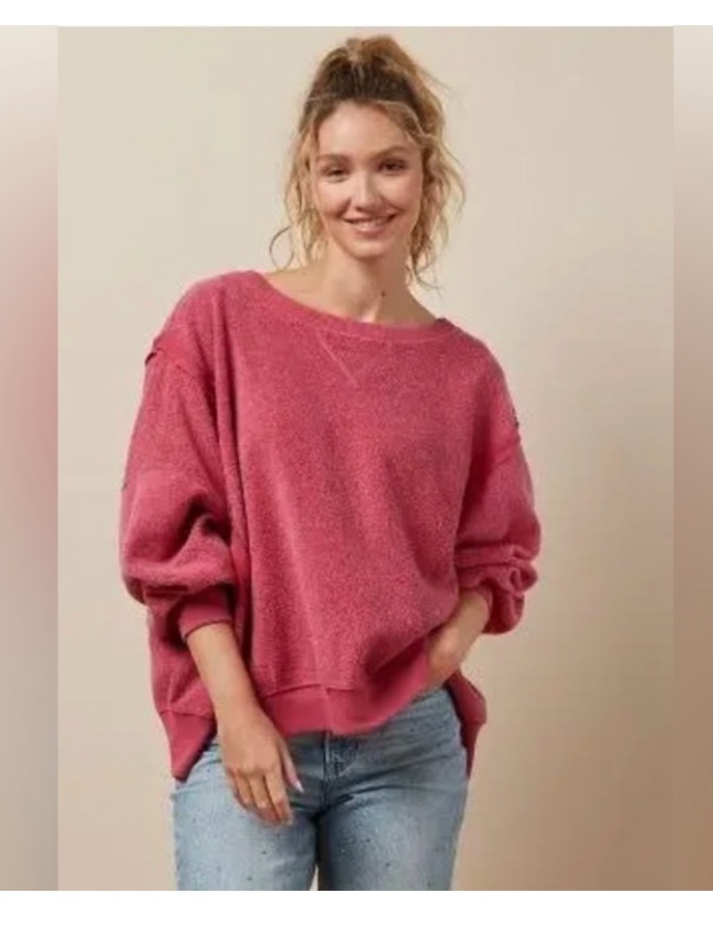 American Eagle Seriously Huggable Oversize Crewneck Sweatshirt XL